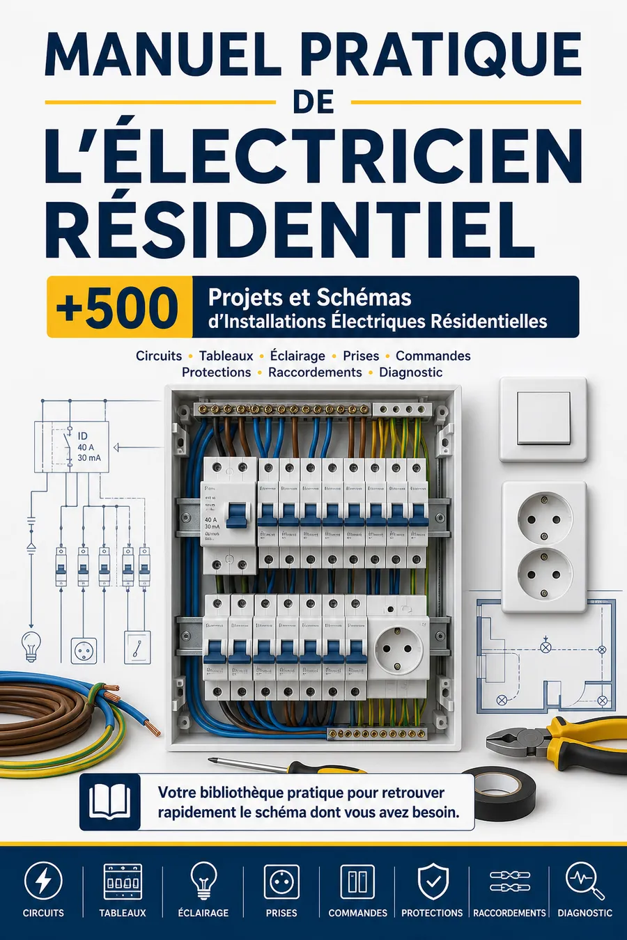 Couverture du Manuel Pratique de l’Électricien Résidentiel